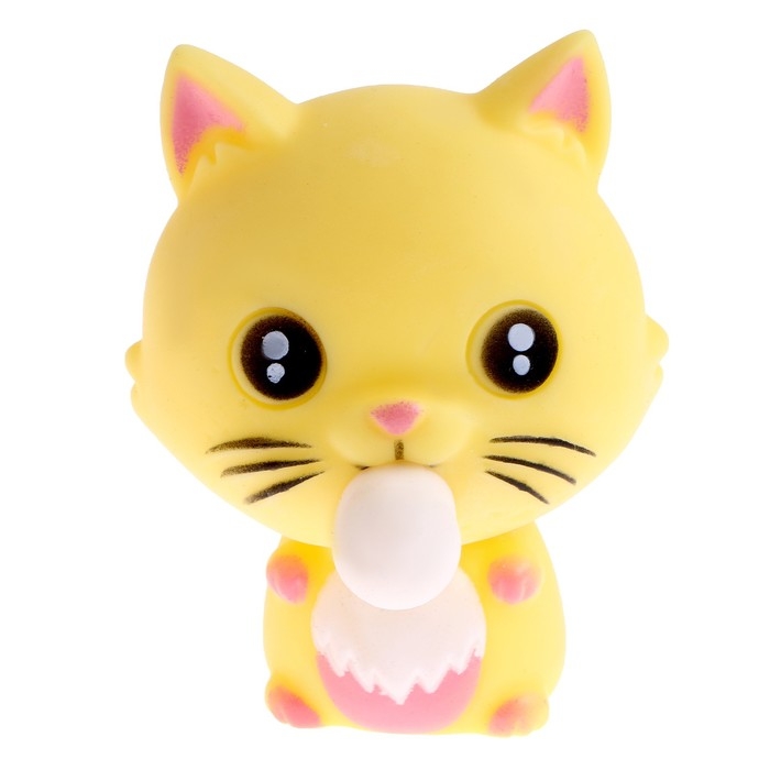 Мялка «Котик» надувает шарик Мялка «Котик» надувает шарик