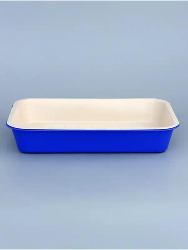 Туалет средний с сеткой 36&times;26&times;6.5 см, тёмно-синий/бежевый