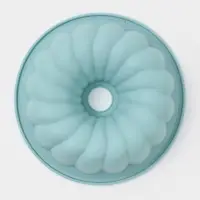 Форма для выпечки Доляна &laquo;Немецкий кекс. Завиток&raquo;, силикон, d=20 см, внутренний d=18.5 см, голубой, сиреневый