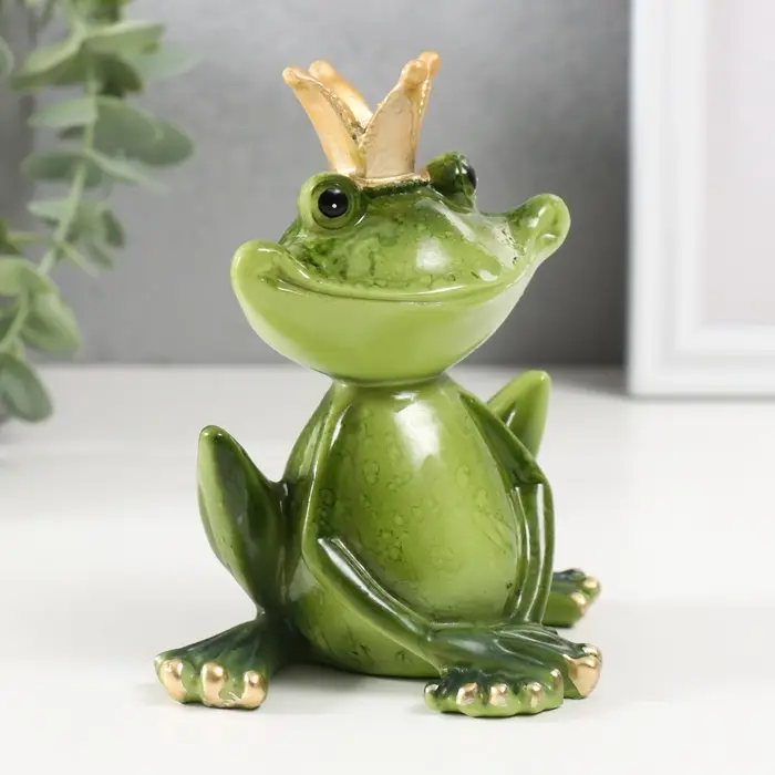 Фигурка полистоун лак &laquo;Лягушка-царевна&raquo;, 11.5&times;10.5&times;7 см