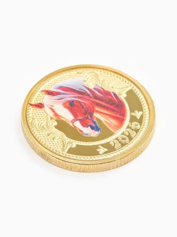 Монета новогодняя сувенирная «Благополучия и успеха», диам. 2,2 см Монета новогодняя сувенирная «Благополучия и успеха», диам. 2,2 см