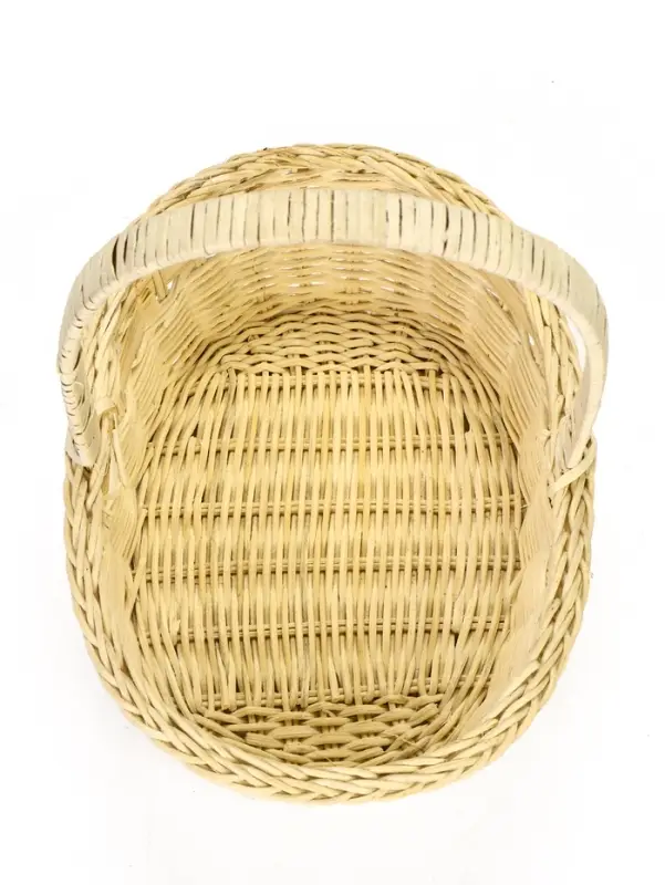 Корзина плетёная для хранения Splet, ротанг, с ручкой, бежевая, набор 3 шт.