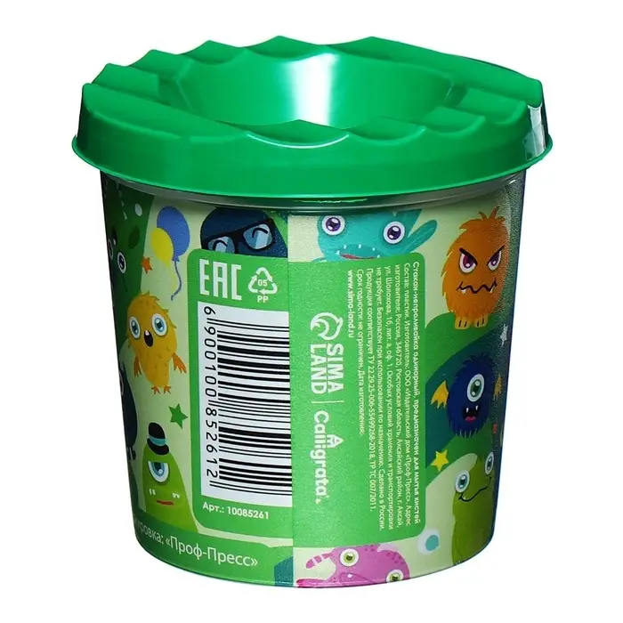 Стакан - непроливайка для рисования Calligrata &laquo;Монстрики&raquo;, 210 мл, с рисунком