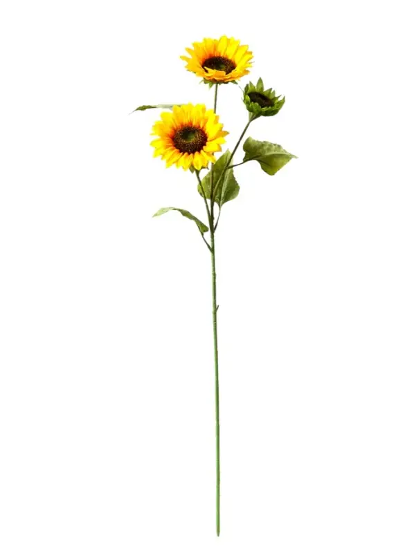 Цветы искусственные &laquo;Куст подсолнухов&raquo;, h=87 см, d=16 см