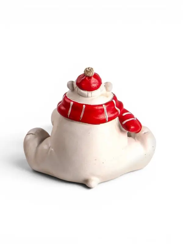 Фигурка &laquo;Белый медведь с подарком&raquo;, 14&times;9.5&times;10.5 см