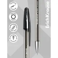 Ручка гелевая ErichKrause R-301 Classic Gel Stick, узел 0.5 мм, чернила чёрные, длина линии письма 600 метров
