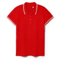 Рубашка поло женская Virma Stripes Lady, красная, размер S