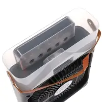 Вентилятор настольный с увлажнителем LOF-06, портативный, 3 скорости, питание USB, чёрный