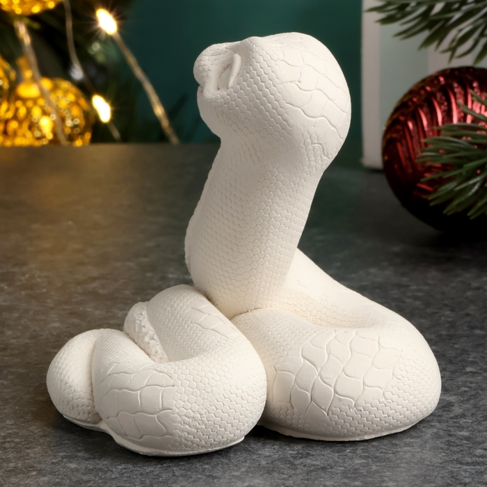 Новый год. Символ 2025. Фигура для раскраски  Новый год. Символ 2025. Фигура для раскраски "Змейка Даша", 5х6х4см