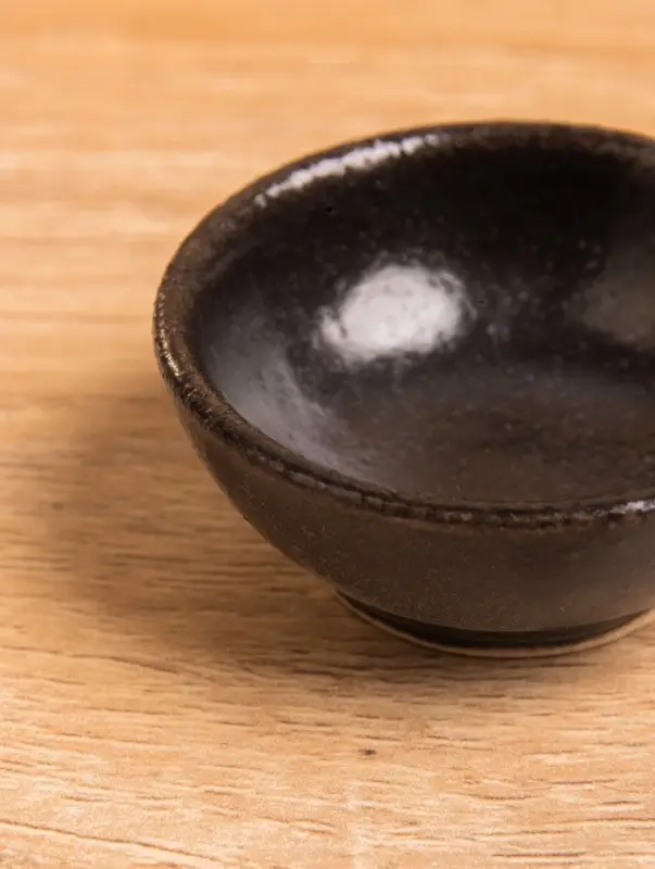 Соусник, 4.5×4.5×2 см, керамика, чёрный матовый Соусник, 4.5×4.5×2 см, керамика, чёрный матовый