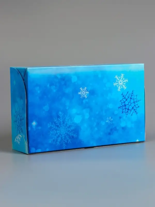 Коробка подарочная складная с окном &laquo;С Новым годом&raquo;, 25&times;15&times;7 см