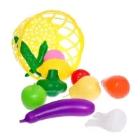 Набор продуктов &laquo;Фрукты и овощи в корзине&raquo;, 11 предметов, МИКС