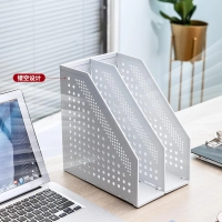 Лоток вертикальный Deli 78999Grey складной 2 отделения серый