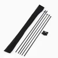 Стойка-стенд рекламный "Паук" для баннера 80х180 см, цвет чёрный