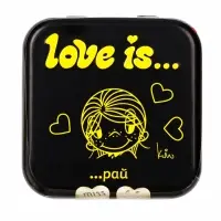 Освежающие конфеты Love is, в форме сердца, со вкусом морской соли и лимона, 20 г