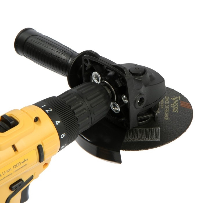 Насадка для дрели ТУНДРА, угловая шлифмашина, 125 мм, трехгранный хвостовик Насадка для дрели ТУНДРА, угловая шлифмашина, 125 мм, трехгранный хвостовик