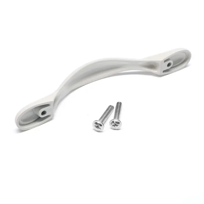 Ручка-скоба мебельная PC181BL, м/о 96 мм, белая