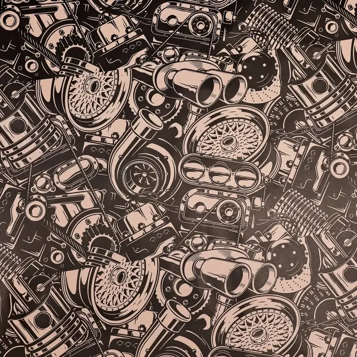 Бумага упаковочная, глянцевая «Стиль», двусторонняя, 50×70 см