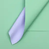 Пленка для цветов матовая, зелёный - голубой, 56×57 см