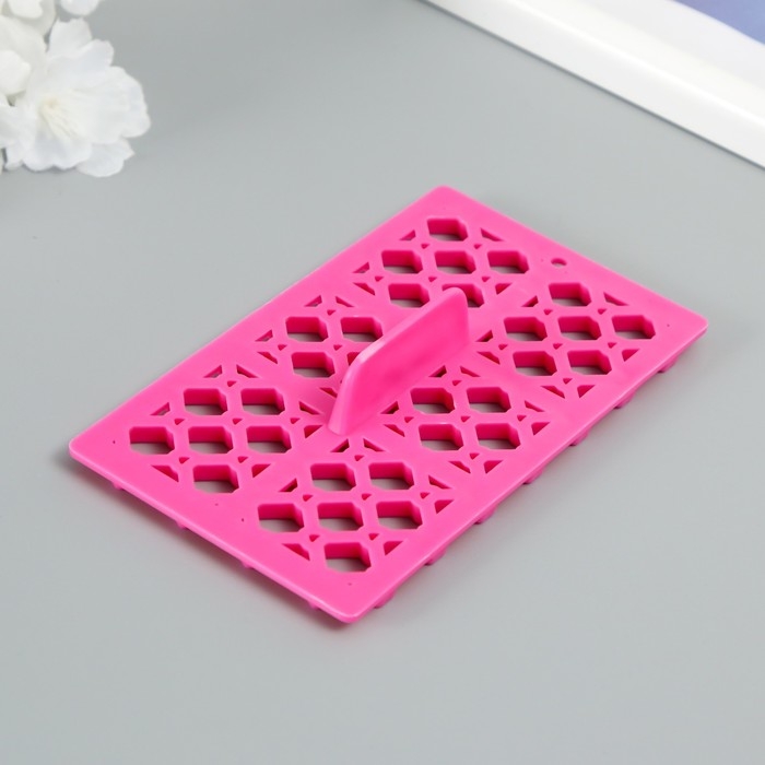 Штамп пластик  Штамп пластик "Ромб с сердечком" 12,8х7.5 см