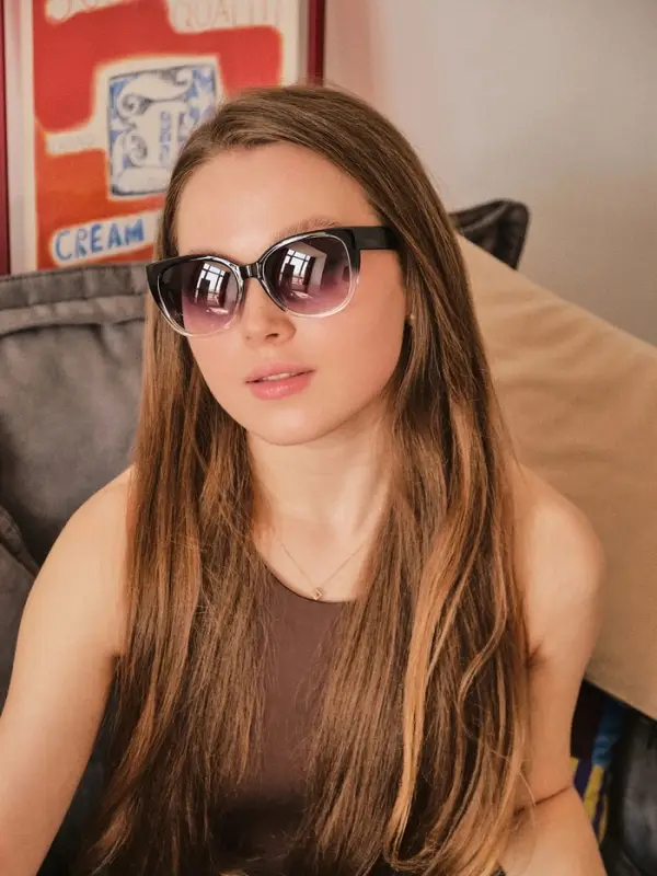 Очки солнцезащитные женские &laquo;OneSun. Кошачий глаз&raquo;, uv 400, чёрный, фиолетовый