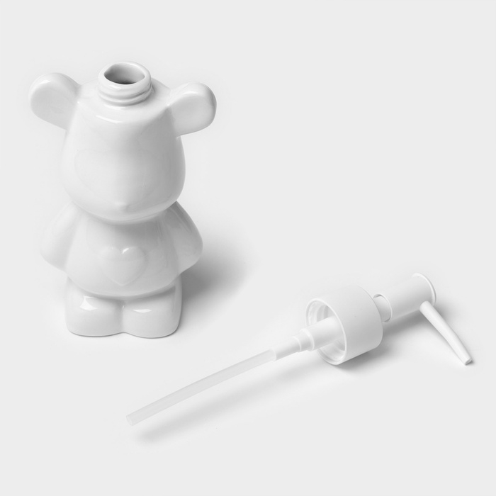 Дозатор для жидкого мыла «Мишка», 200 мл, белый Дозатор для жидкого мыла «Мишка», 200 мл, белый