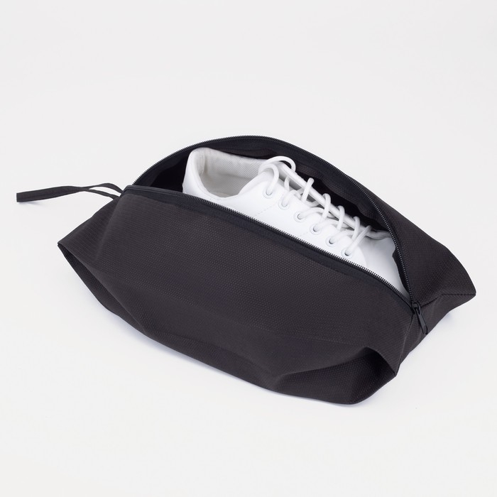 Сумка для обуви на молнии, цвет чёрный Сумка для обуви на молнии, цвет чёрный