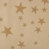 Бумага упаковочная крафтовая «Звёзды», 1 лист, 70 х 100 см
