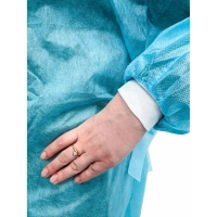 Халат хирург. н/с, ЕВРО, рук.манжет, дл.140 см,р.48-54, пл.25,5шт/уп,5358/5