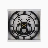 Часы настенные интерьерные &laquo;Якорь&raquo;, бесшумные, плавный ход, d=40 см, металл, чёрные