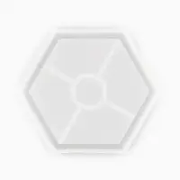 Молд силиконовый универсальный. Формочка для творчества &laquo;Поддон Шестиугольник&raquo;, 10.5&times;12 см