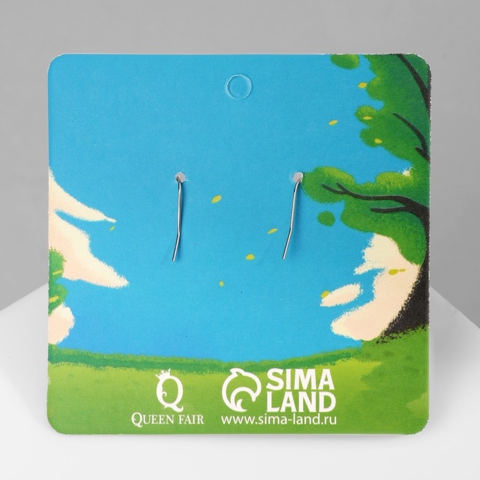 Серьги ассорти «Радость» гуси в шапках, цветные в серебре Серьги ассорти «Радость» гуси в шапках, цветные в серебре