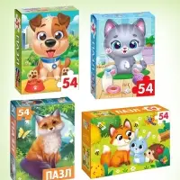 Пазлы большой набор, 20в1 МИКС, 54 элемента в каждом пазле