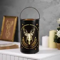 Светодиодная фигура &laquo;Величавый олень&raquo;, 12.3&times;21 см, 1 LED, от батареек АААх3, свечение тёплое белое