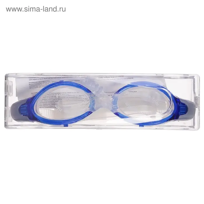 Очки для плавания ONLYTOP, беруши, МИКС