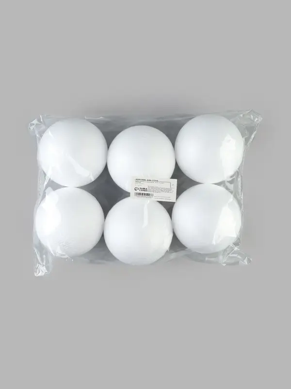 Шары из пенопласта 6 шт., размер 10 см