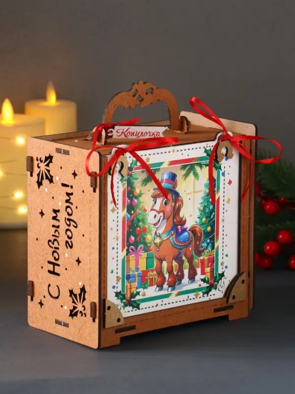 Шкатулка «Копилочка», 16.5×16×9.5 см