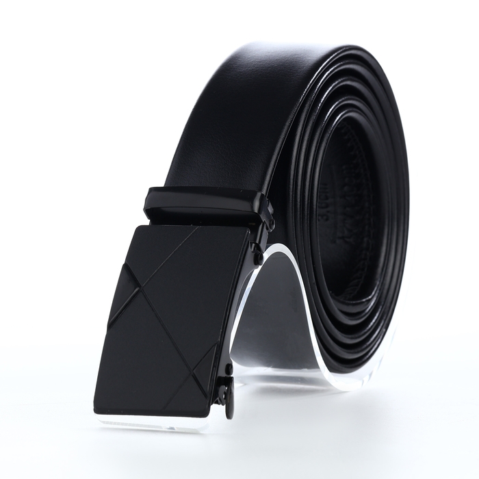 Ремень мужской, Великан, ширина 4 см, пряжка автомат, цвет чёрный Ремень мужской, Великан, ширина 4 см, пряжка автомат, цвет чёрный