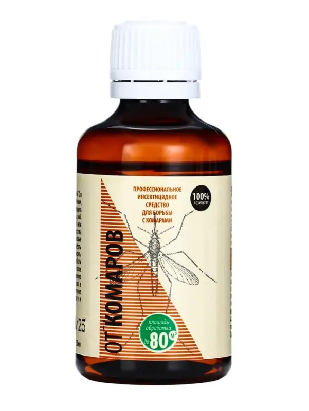 Средство от комаров, концентрат, флакон, 50 мл в коробке