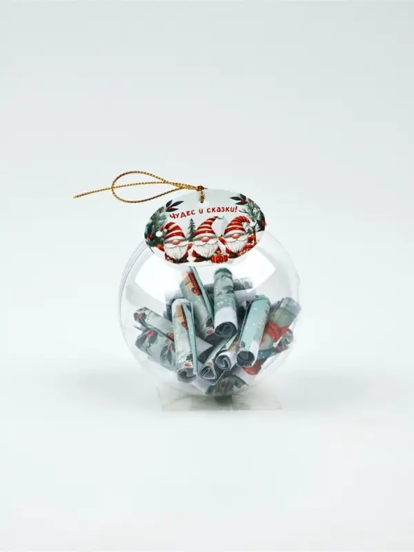 Подвеска ёлочная игрушка со свитками « Гномы », 30 свитков Подвеска ёлочная игрушка со свитками « Гномы », 30 свитков