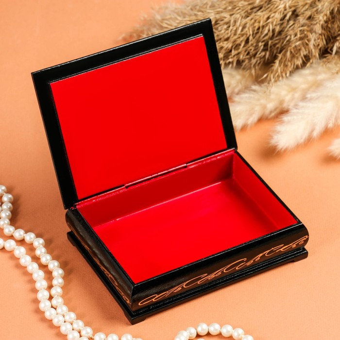 Шкатулка «Пионы», 10×14 см, лаковая миниатюра Шкатулка «Пионы», 10×14 см, лаковая миниатюра