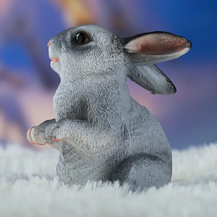 Садовая фигура из полистоуна &laquo;Кролик&raquo;, 12.5&times;8&times;9 см