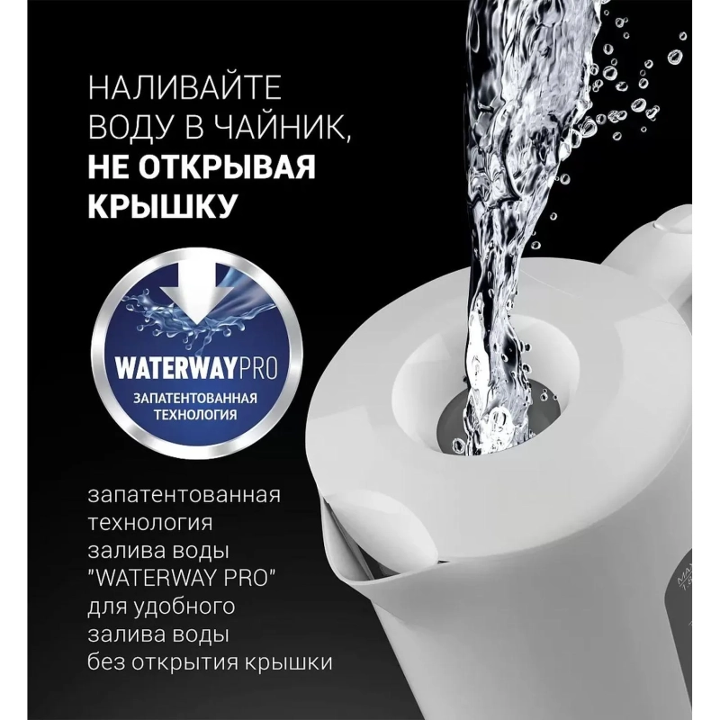 Чайник POLARIS PWK 1803C Water Way Pro Белый POLARIS CN