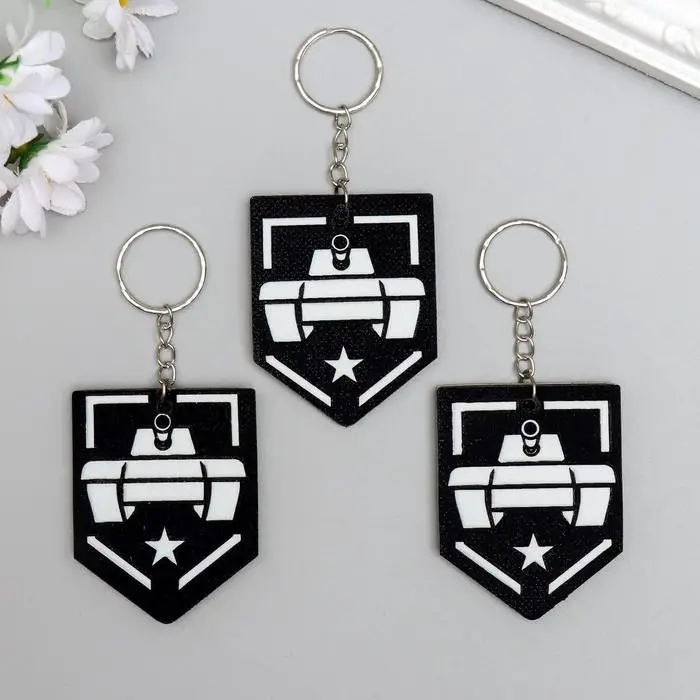 Брелок для ключей на кольце «Танк - звезда», EVA, 5.5×6.5 см Брелок для ключей на кольце «Танк - звезда», EVA, 5.5×6.5 см