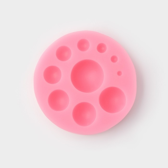 Молд Доляна «Полусфера», силикон, 6,5×6,5×1,5 см, цвет МИКС Молд Доляна «Полусфера», силикон, 6,5×6,5×1,5 см, цвет МИКС