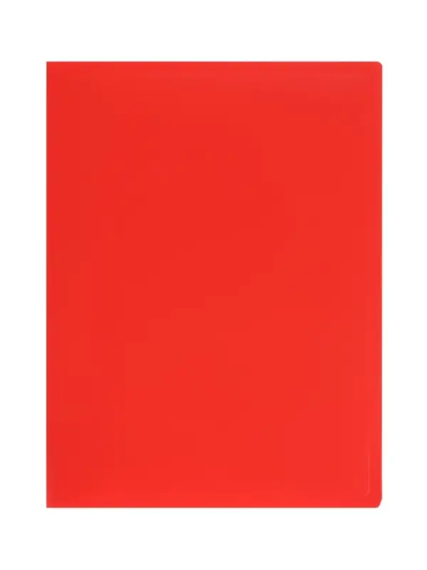 Папка с 20 вкладышами А4, 500 мкм, Calligrata, текстура &laquo;песок&raquo;, красная