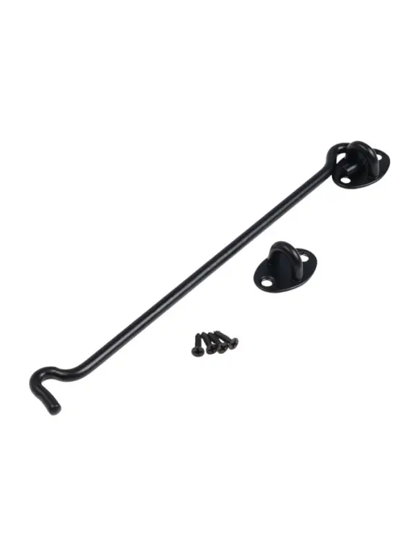 Крючок ветровой LOCKLAND KV001, L=250 мм, нержавеющая сталь, черный, 2 шт.