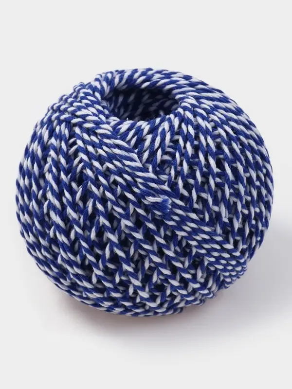 Шпагат хлопчатобумажный, 60 м, цвет МИКС