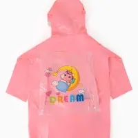 Дождевик детский, розовый единорог, рост 100-110 накл ОТ