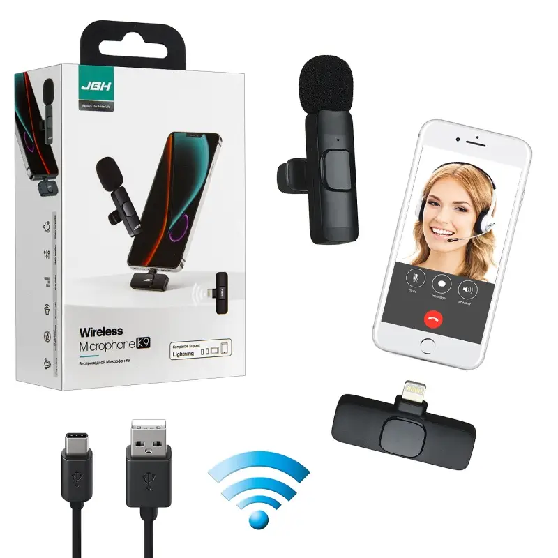 Микрофон беспроводной Lightning K9 JBH Арт.460630